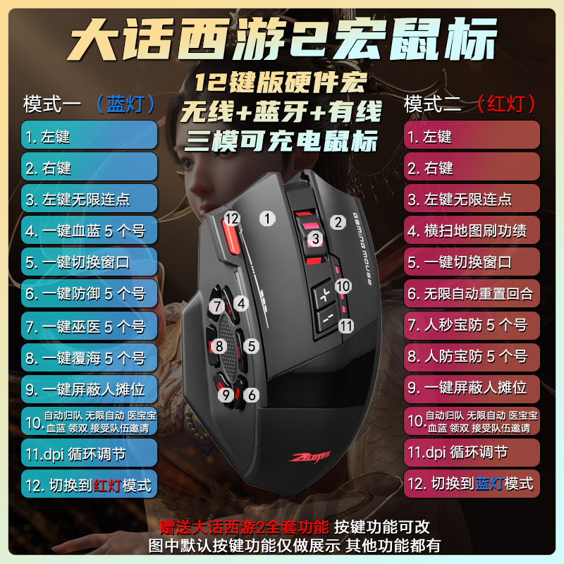 F13无线鼠标 大话西游用法